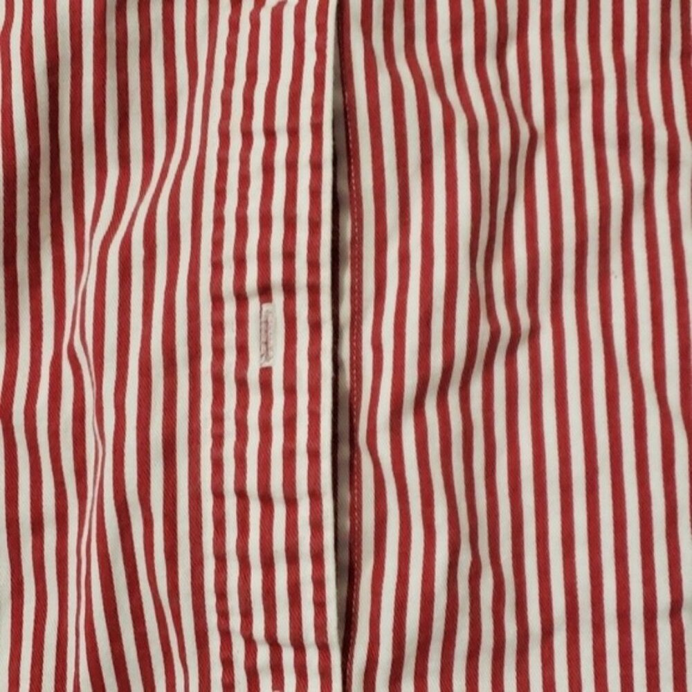 Vintage 90s Red White Blue USA Flag Holiday Button Down Blouse Short Sleeve Top - Picture 2 of 6